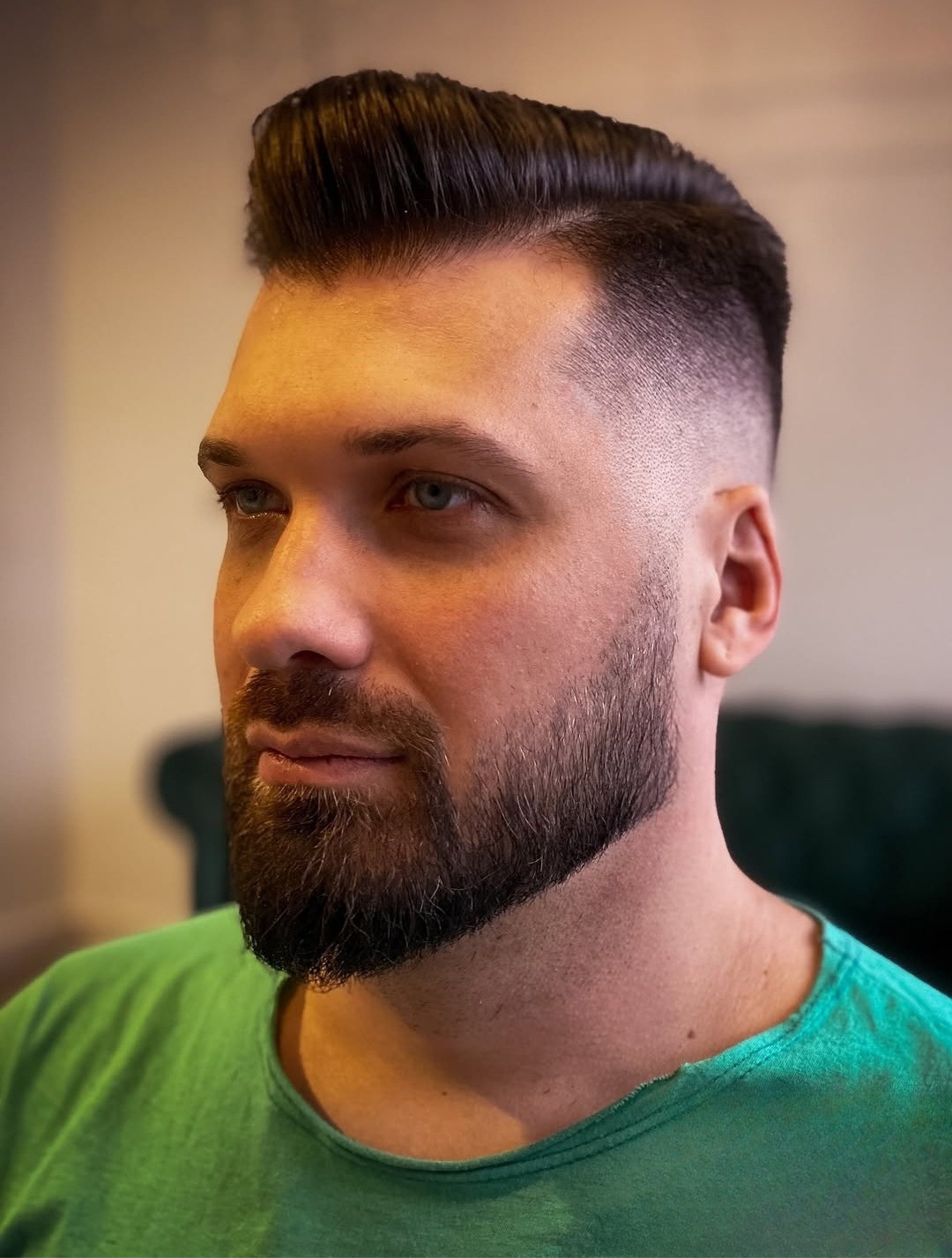 Pompadour degradê preciso — Corte masculino Espaço W Santo André